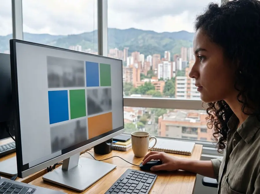 Desarrollador armando las secciones de una página web